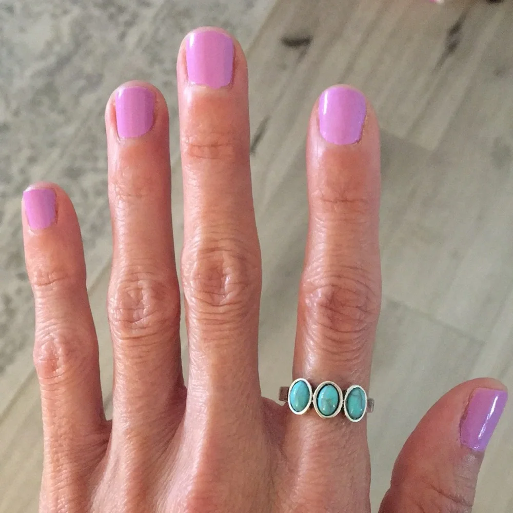 Turquoise Boho Ring - Picture 2 of 6